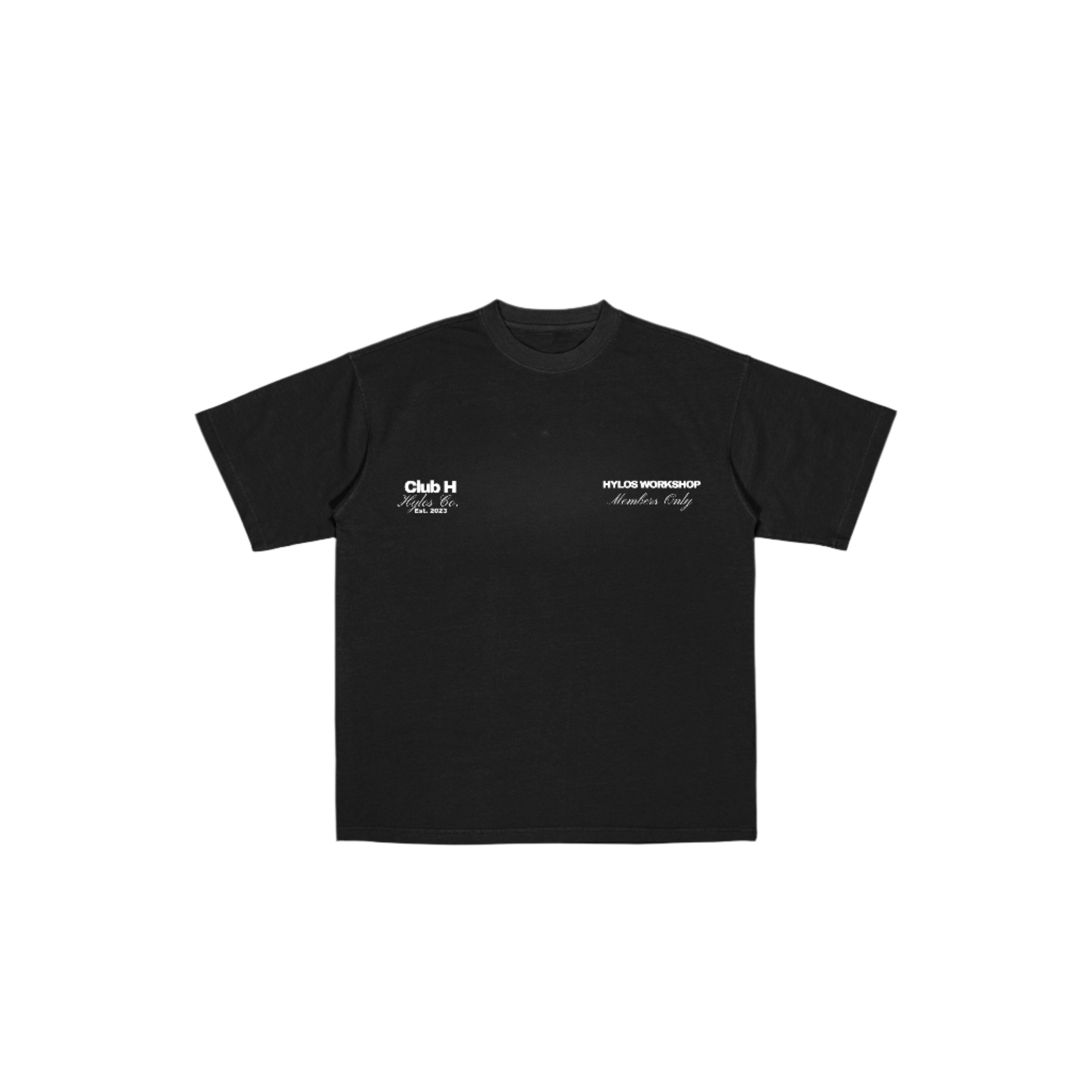 CLUB H TEE - BLACK